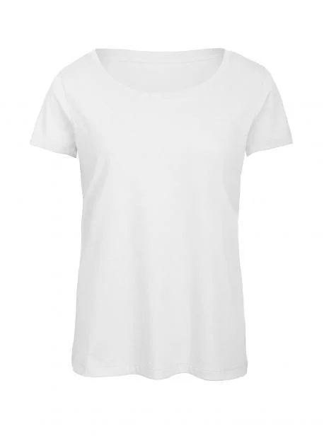 B&C BC056 TW056 Tri-Blend T-shirt Dames – White