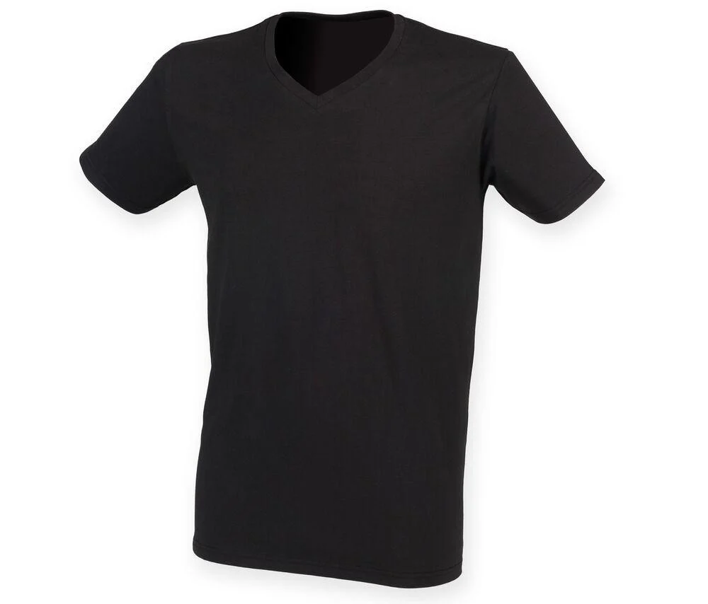 Skinnifit SF122 Feel Good V-hals T-shirt Heren – Black