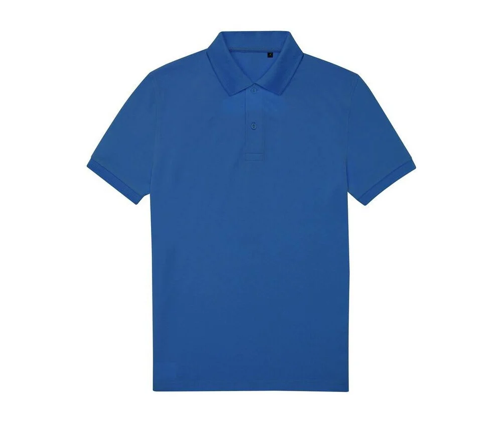 B&C BCU428 65/35 Gerecycled Polyester Polo Heren – Royal Blue