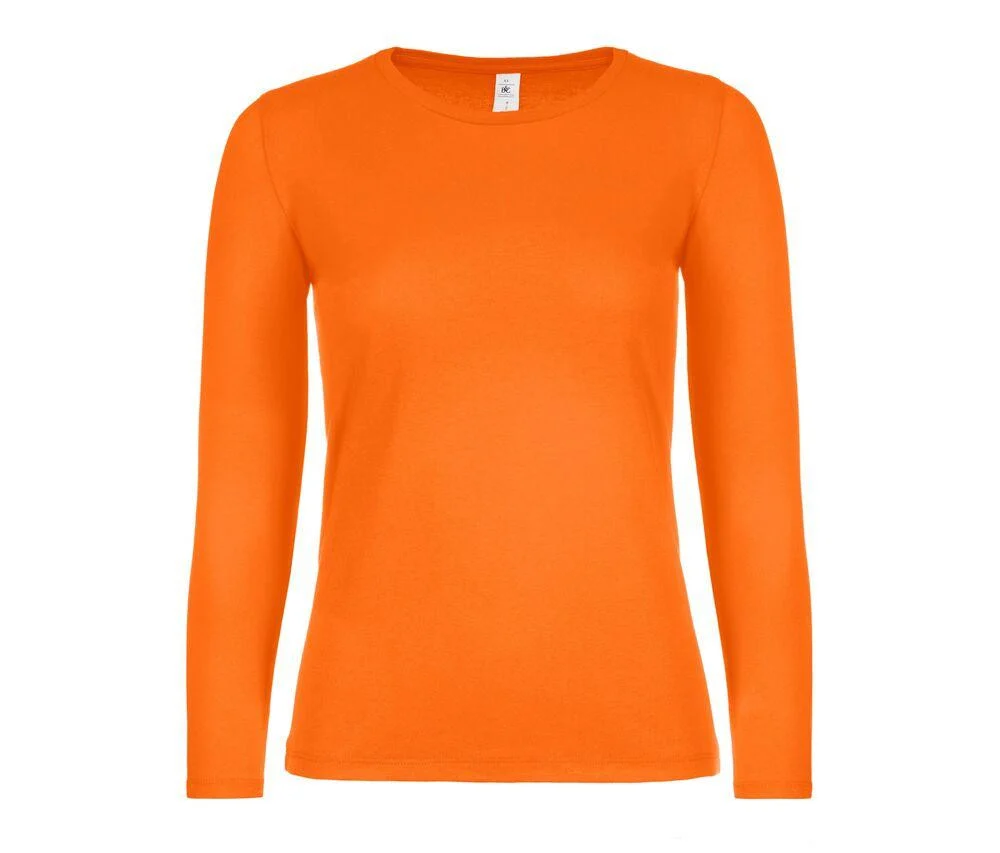 B&C BC06T #E150 T-shirt Lange Mouwen Dames – Orange