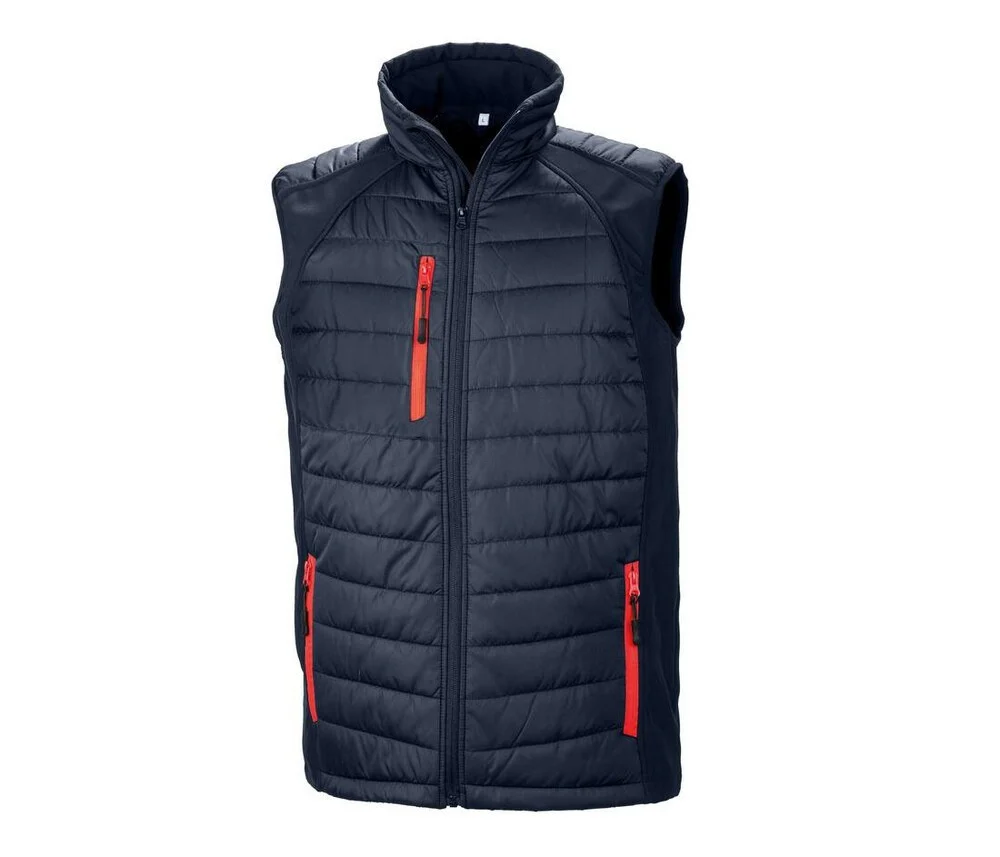 Result RS238 Gewatteerde Bodywarmer – Navy / Red