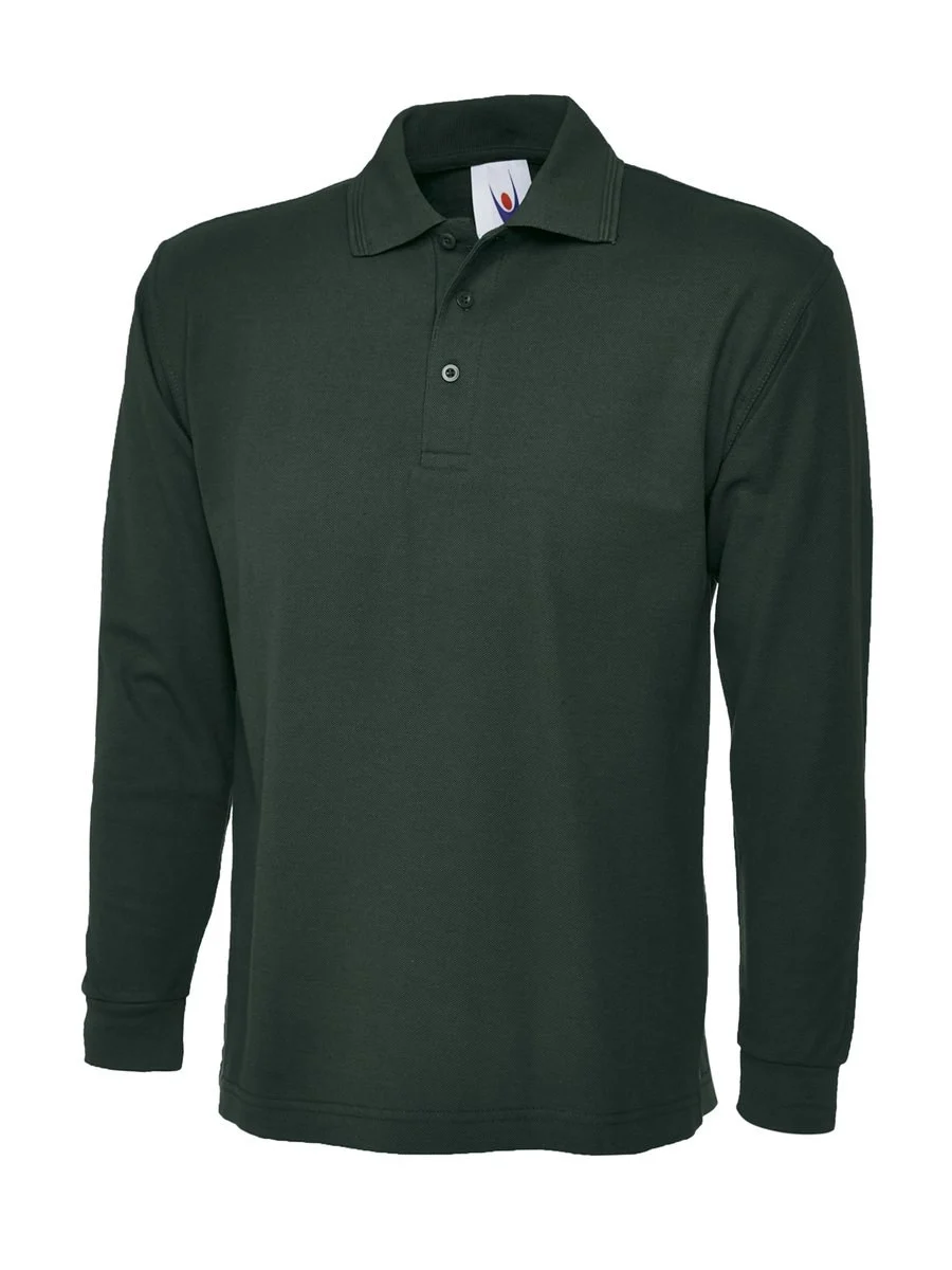 Radsow by Uneek UC113 Polo Lange Mouwen – Fles groen