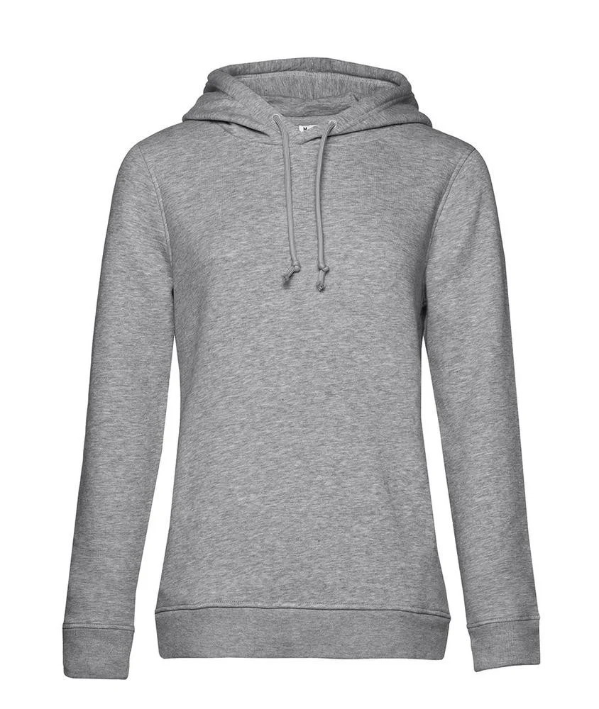 B&C BCW34B Dames Organic Hoodie – Heather Grey