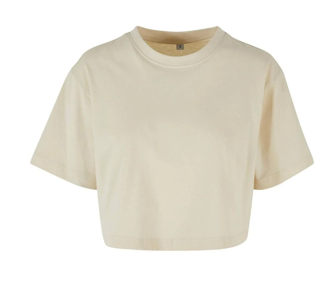 Build Your Brand BY264 Kort Oversized T-shirt Dames – Sand