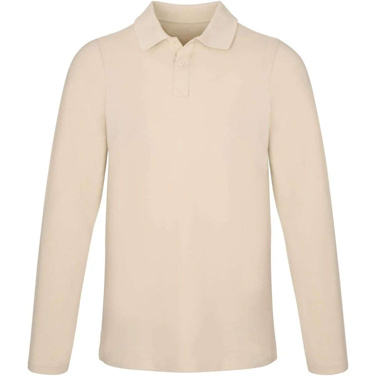 Elevate 38086 Oakville Polo Lange Mouwen Heren – Sandstone