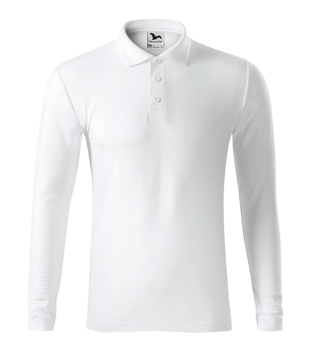 Malfini 221 Polo Lange Mouwen – Wit