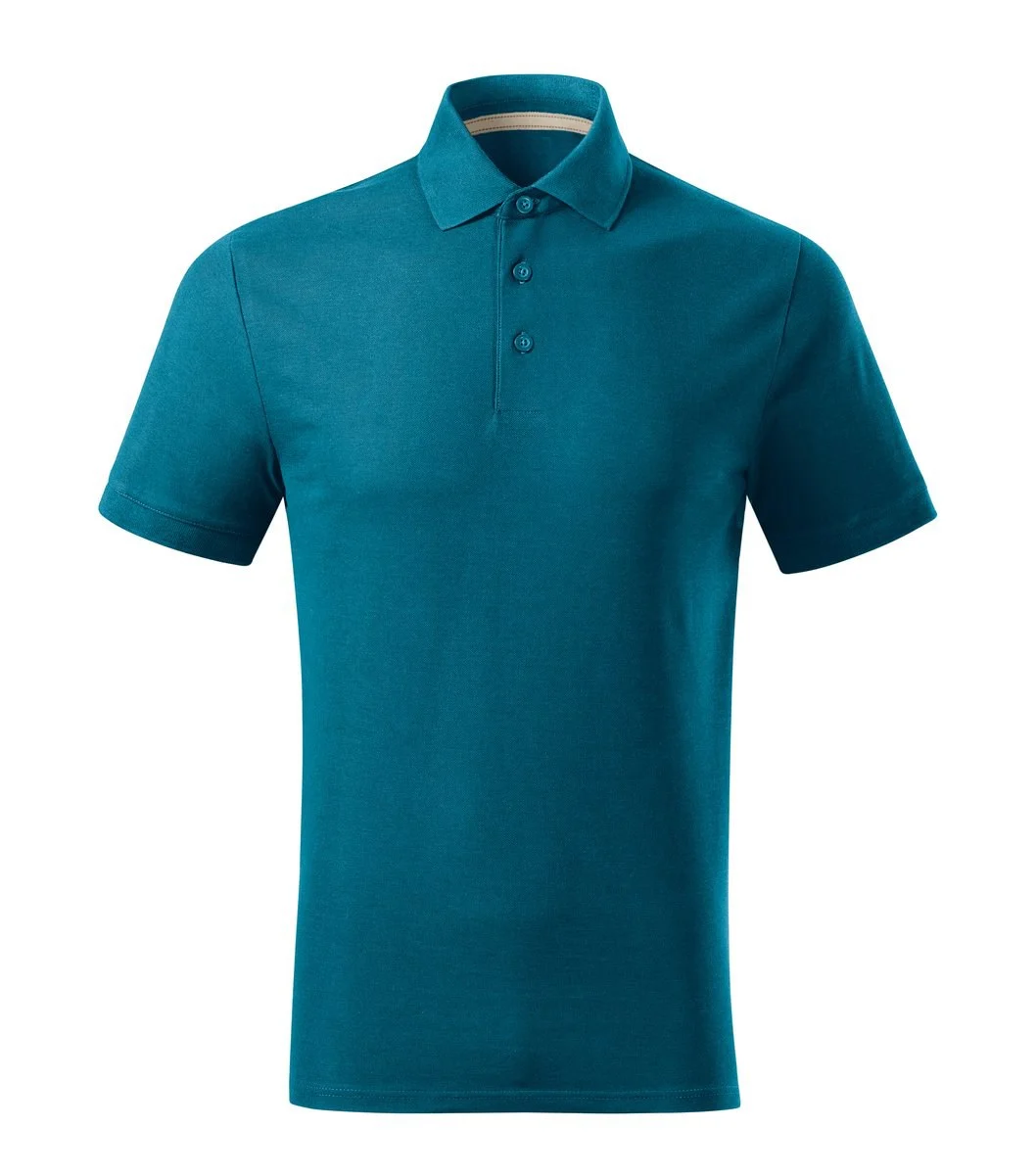 Montparel 234 Biologisch Tweekleurig Polo – Benzine Blauw