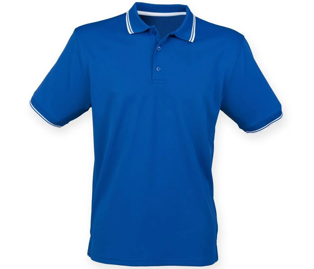 Henbury HY482 Polo met Contrasterende Kraag en Mouwen – Royal / White