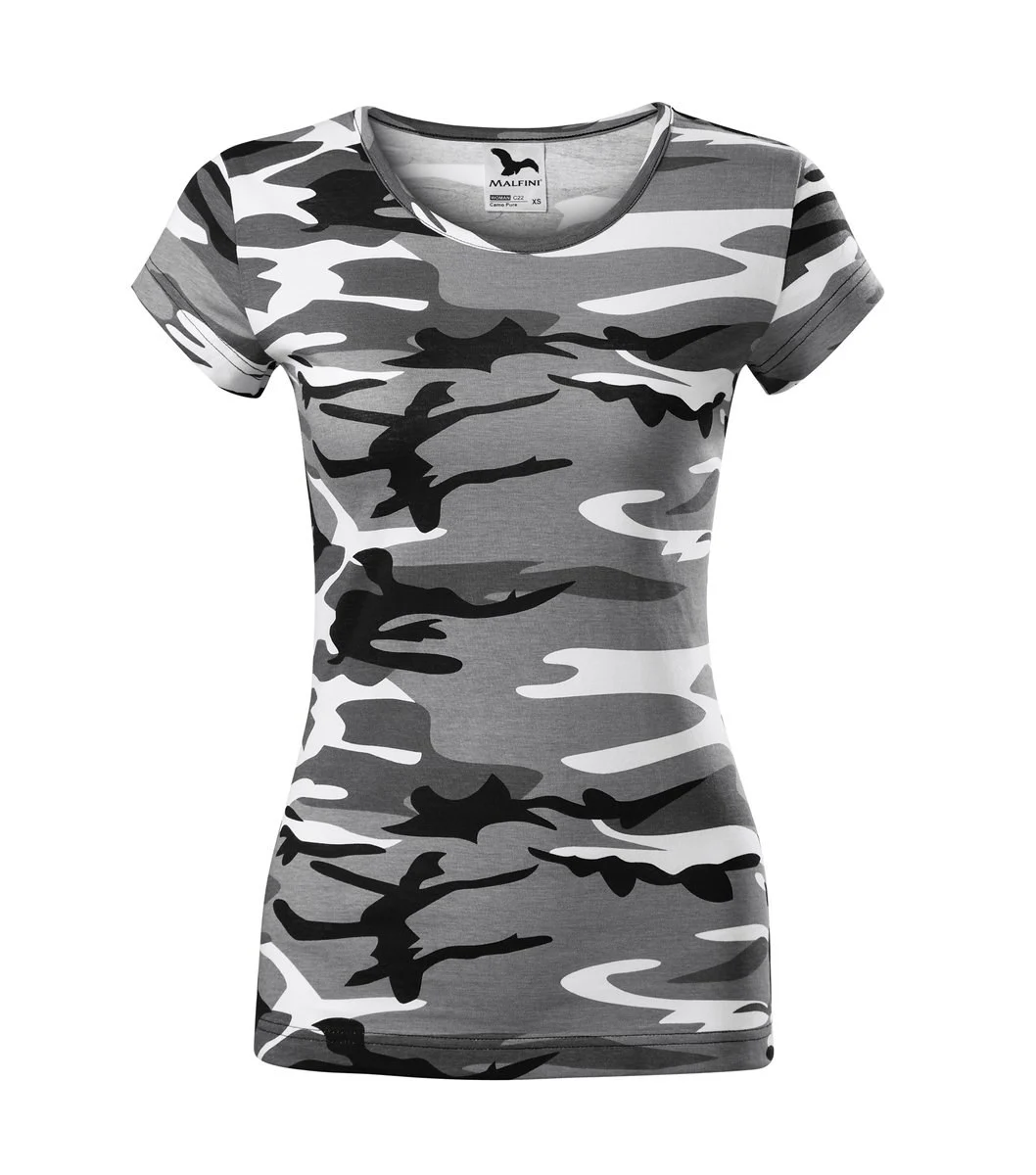 Malfini C22 Camo T-shirt Dames – camouflagegrijs