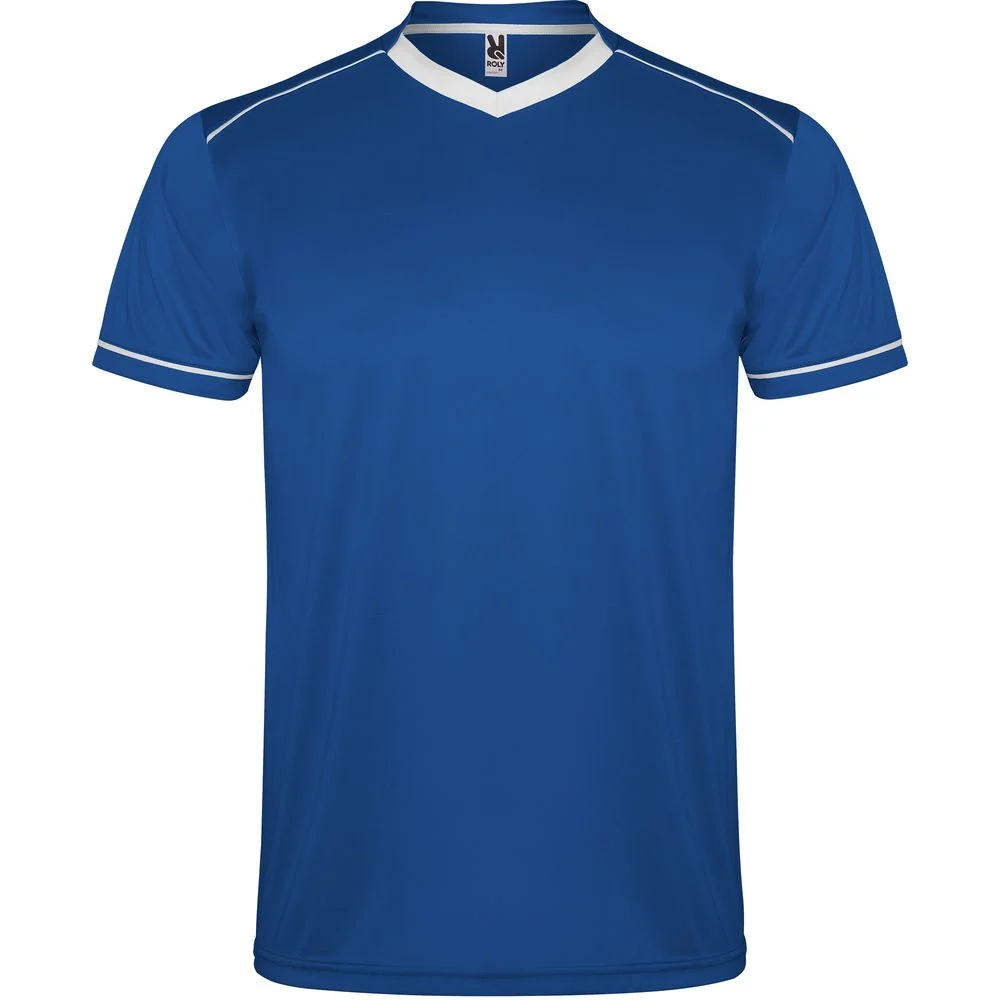 Roly CJ0457 United Sportset T-shirt + Short Kinderen – Koninklijk/Wit