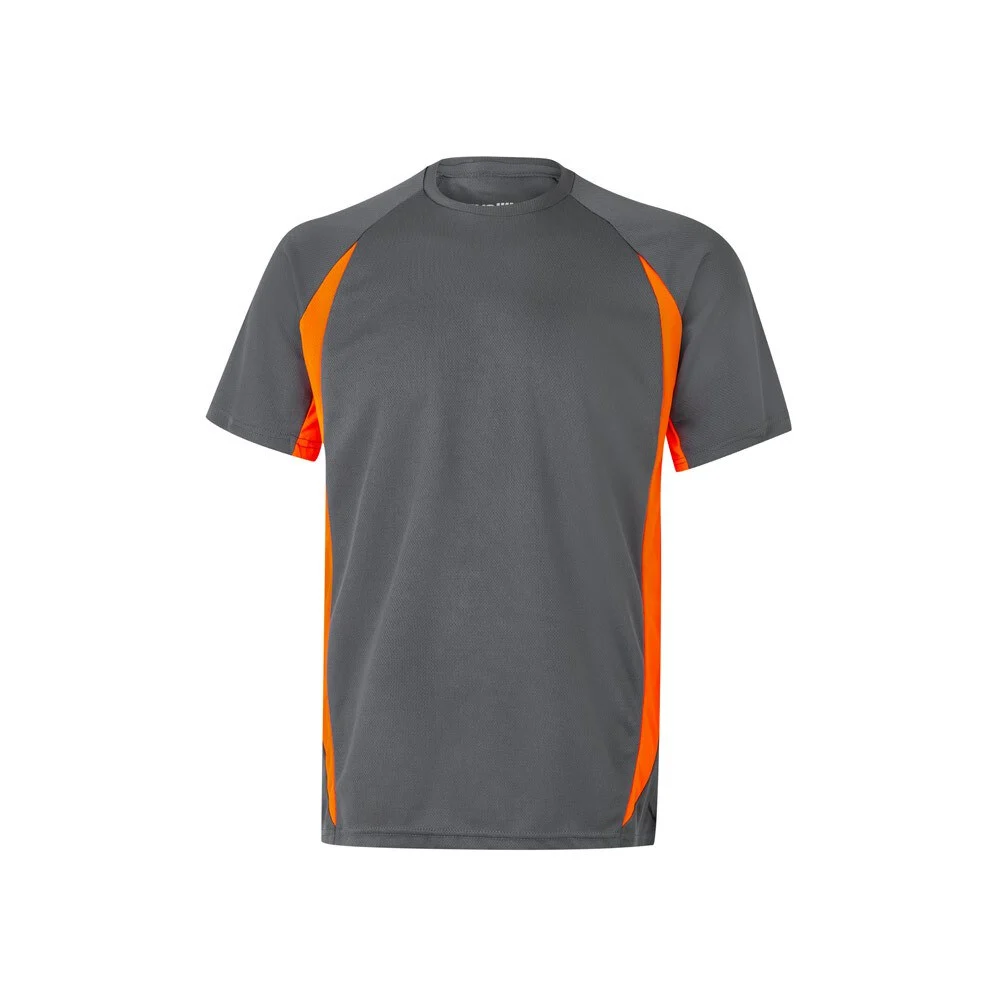Velilla 36034 Sport Tweekleurig T-shirt – Grijs/Oranje