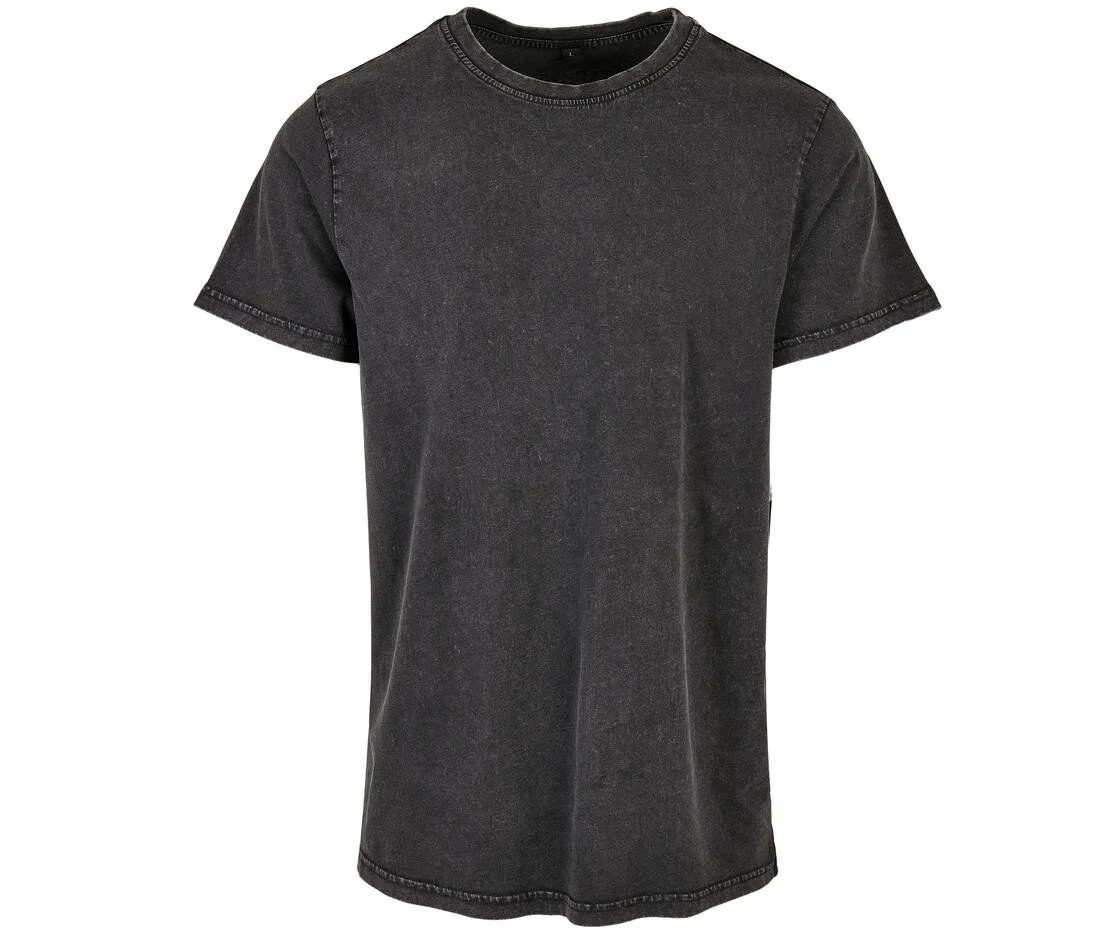 Build Your Brand BY190 Acid Wash T-shirt – Black