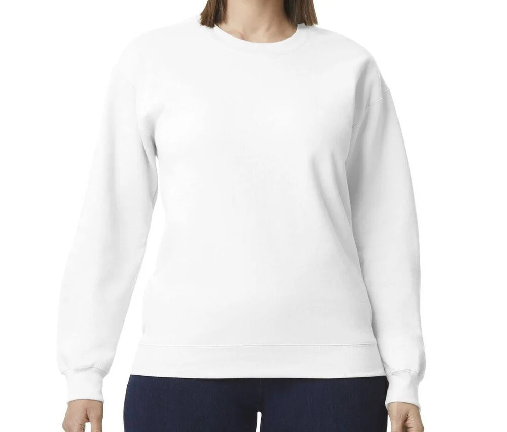 Gildan GNSF00 Unisex Sweater – White