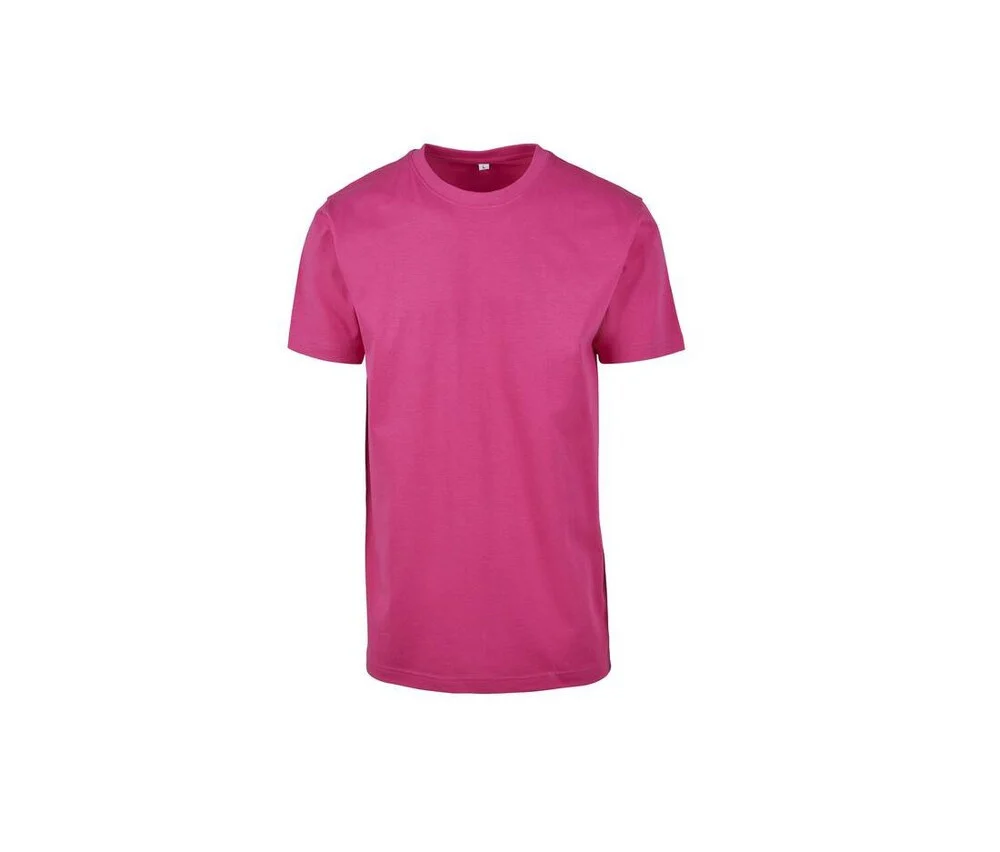 Build Your Brand BY004 T-shirt Ronde Hals – Hibiskus Pink