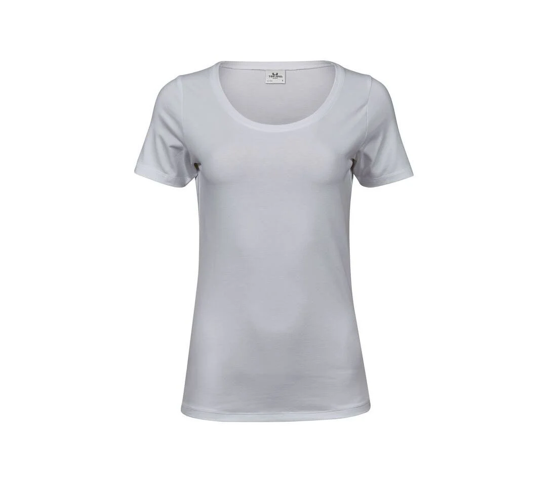Tee Jays TJ450 Stretch T-shirt Dames – White