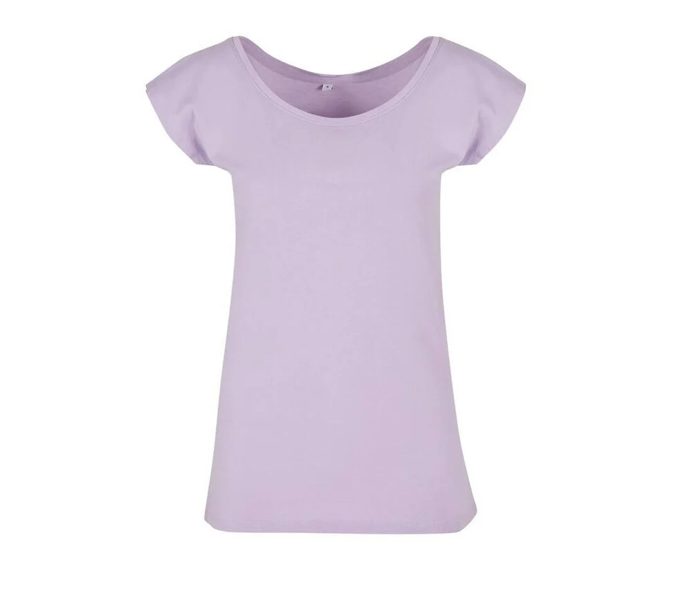 Build Your Brand BYB013 Wide Neck T-shirt Dames – Lilac