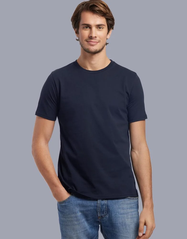 Les Filosophes DESCARTES Biologisch T-shirt Heren – Marineblauw