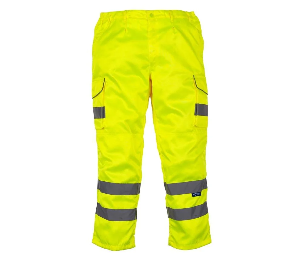 Yoko YK018T Werkbroek Hoge Zichtbaarheid – Hi Vis Yellow