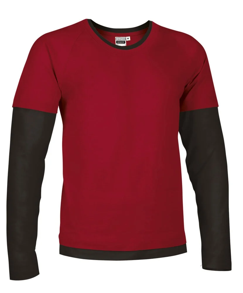 Valento CAVADEN Denver T-shirt Heren – lotto red-black