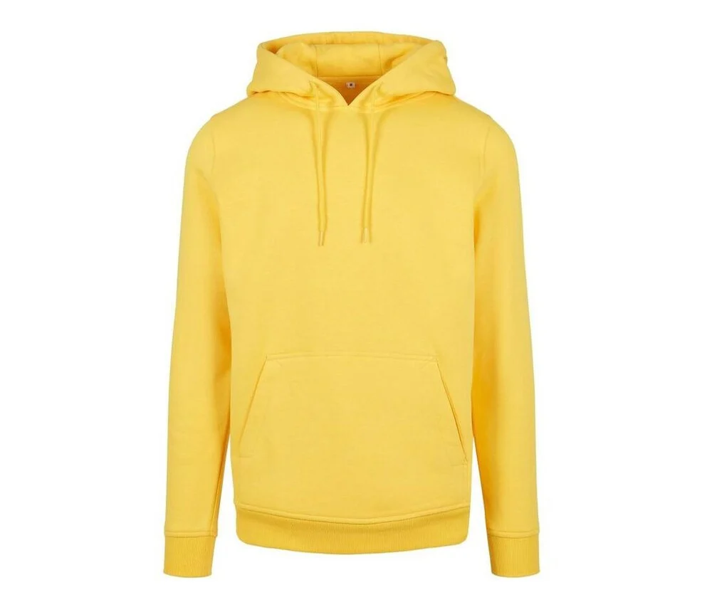 Build Your Brand BY011 Heavy Hoodie – Taxi Yellow