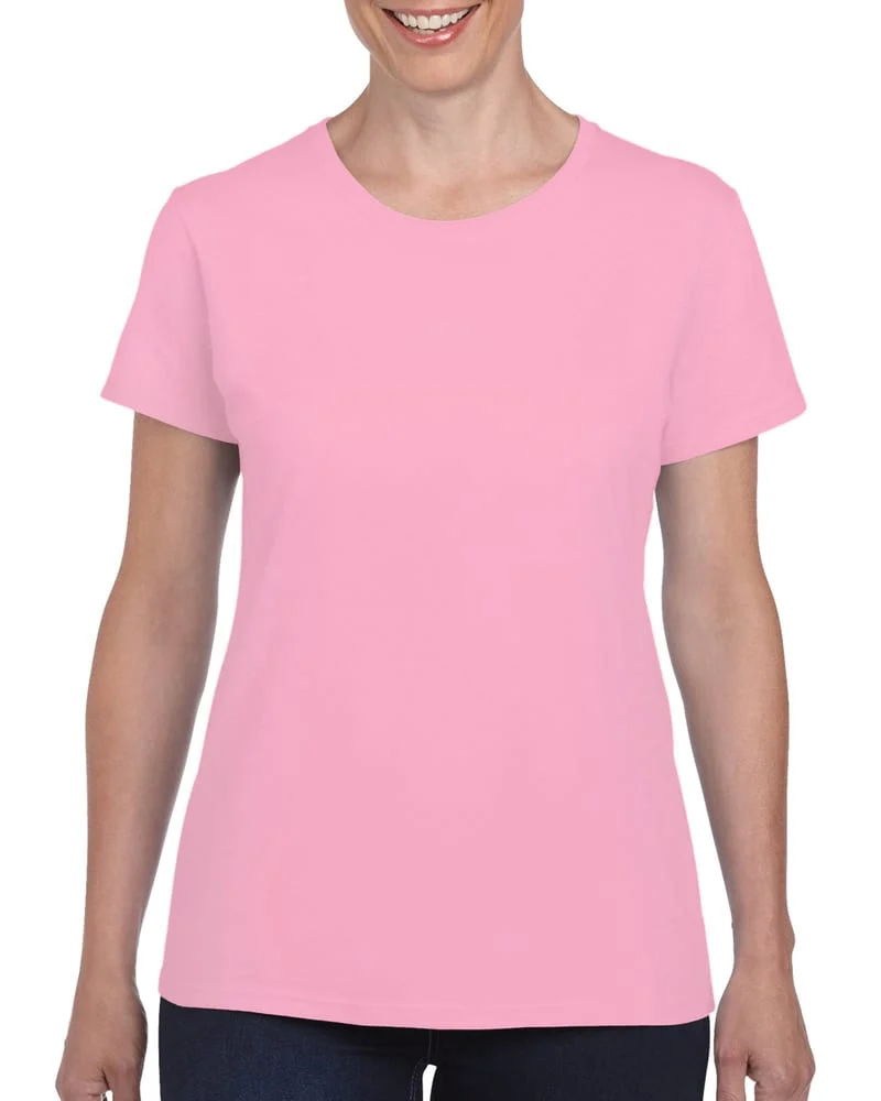Gildan GI5000L Heavy T-shirt Dames – Lichtroze