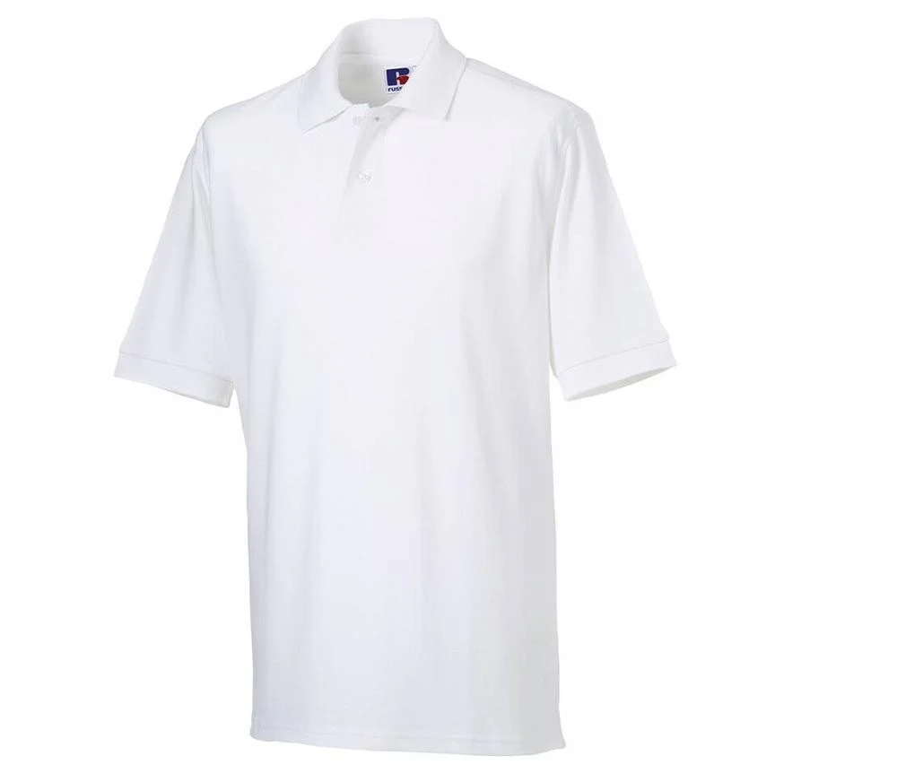 Russell JZ569 Klassieke Katoenen Polo – White