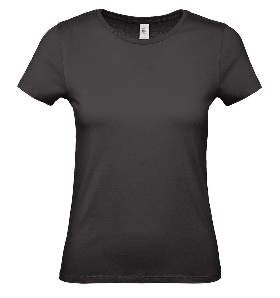 B&C BC02T #E150 T-shirt Dames – Black
