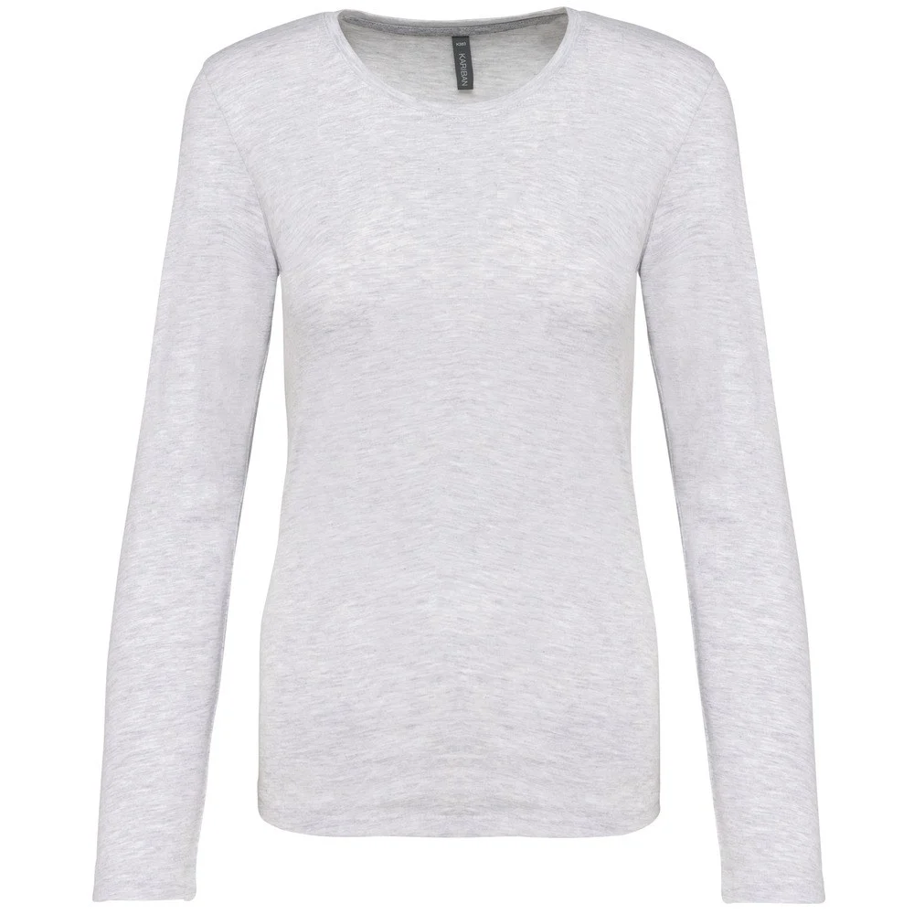 Kariban K383 T-shirt Lange Mouwen Dames – As Heide