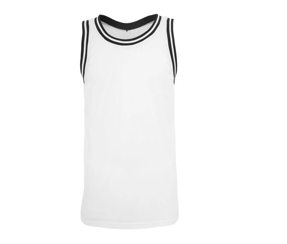 Build Your Brand BY009 Sport Tanktop – Wit / Zwart