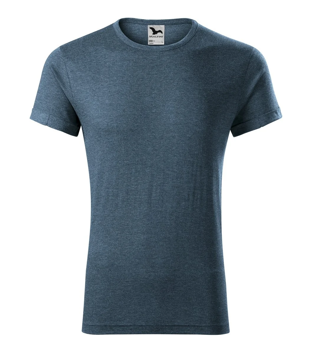 Malfini 163 Fusion T-shirt Heren – melange denim foncé
