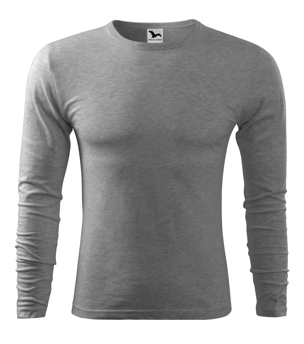 Malfini 119 T-shirt Lange Mouwen Heren – Donkerblauw grijs