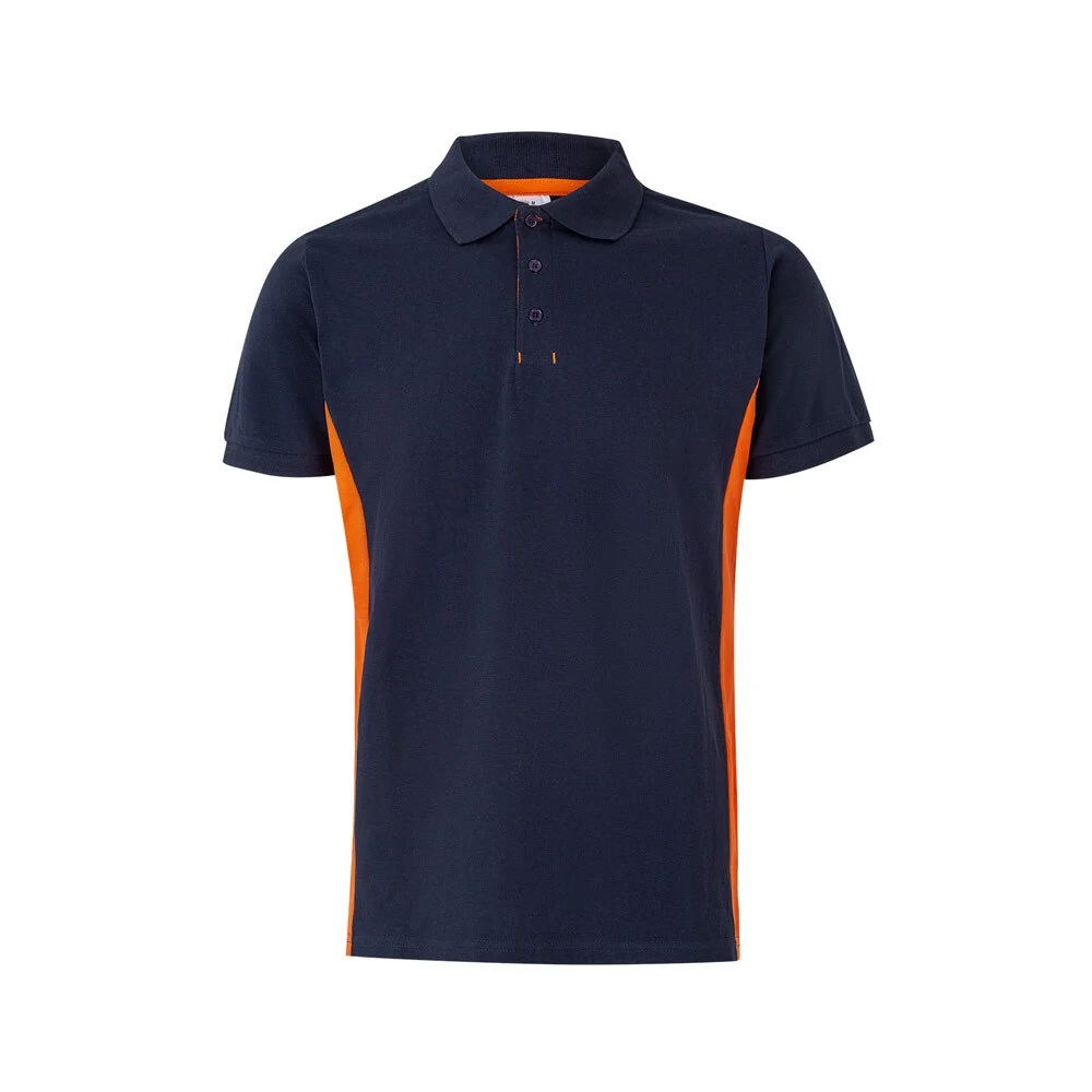 Velilla 36039 Tweekleurig Polo – NAVY BLAUW/ORANJE
