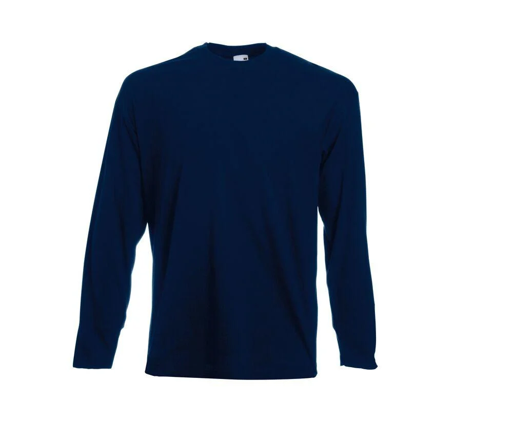Fruit of the Loom SC233 Valueweight T-shirt Lange Mouwen – Deep Navy