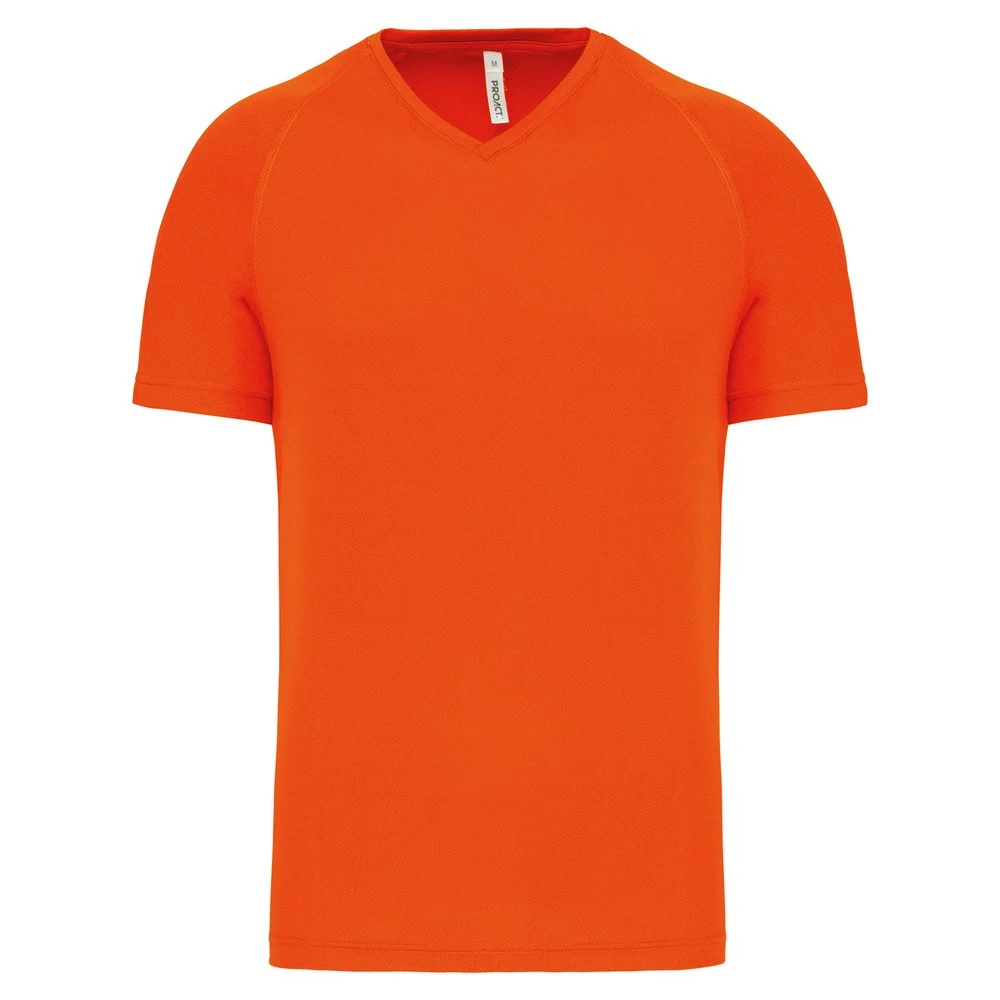 Proact PA476 Sport T-shirt V-hals Heren – Fluorescerend oranje