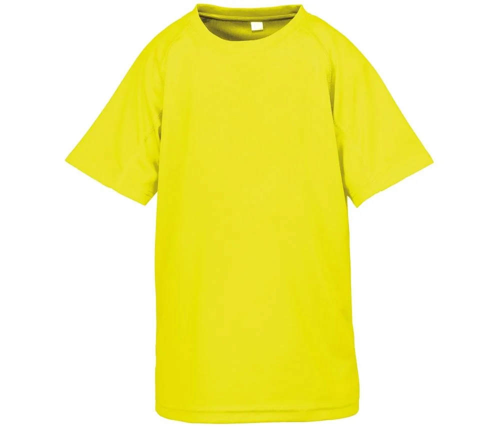 Spiro SP287J Aircool Kinder T-shirt – Flo Yellow