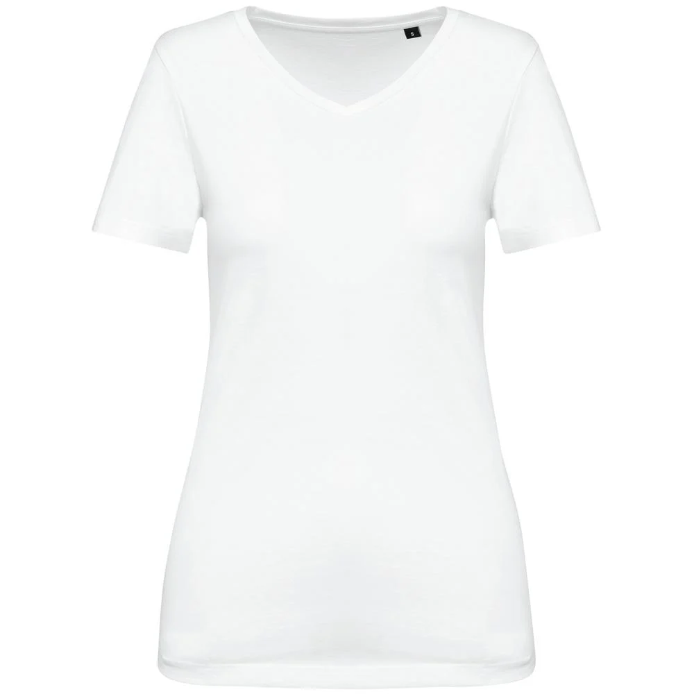 Kariban PK305 T-shirt V-hals Dames – Wit