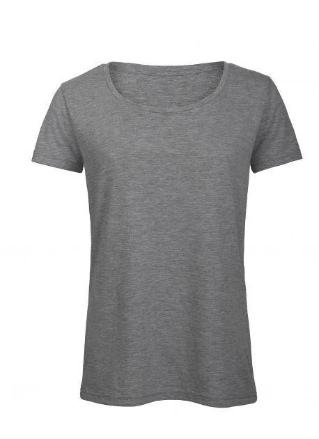 B&C BC056 TW056 Tri-Blend T-shirt Dames – Heather Light Grey