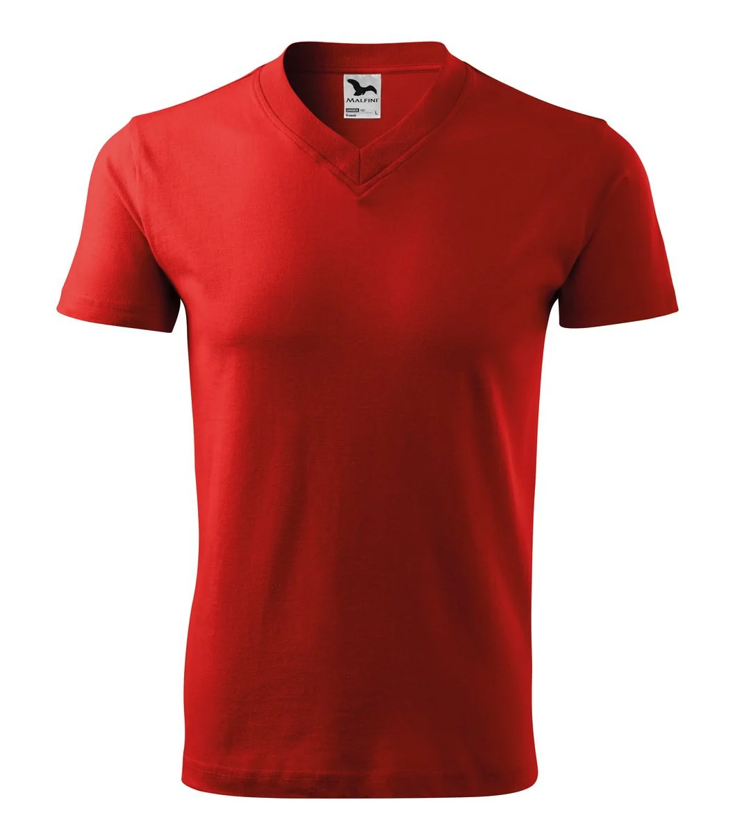 Malfini 102 T-shirt V-hals – Rood
