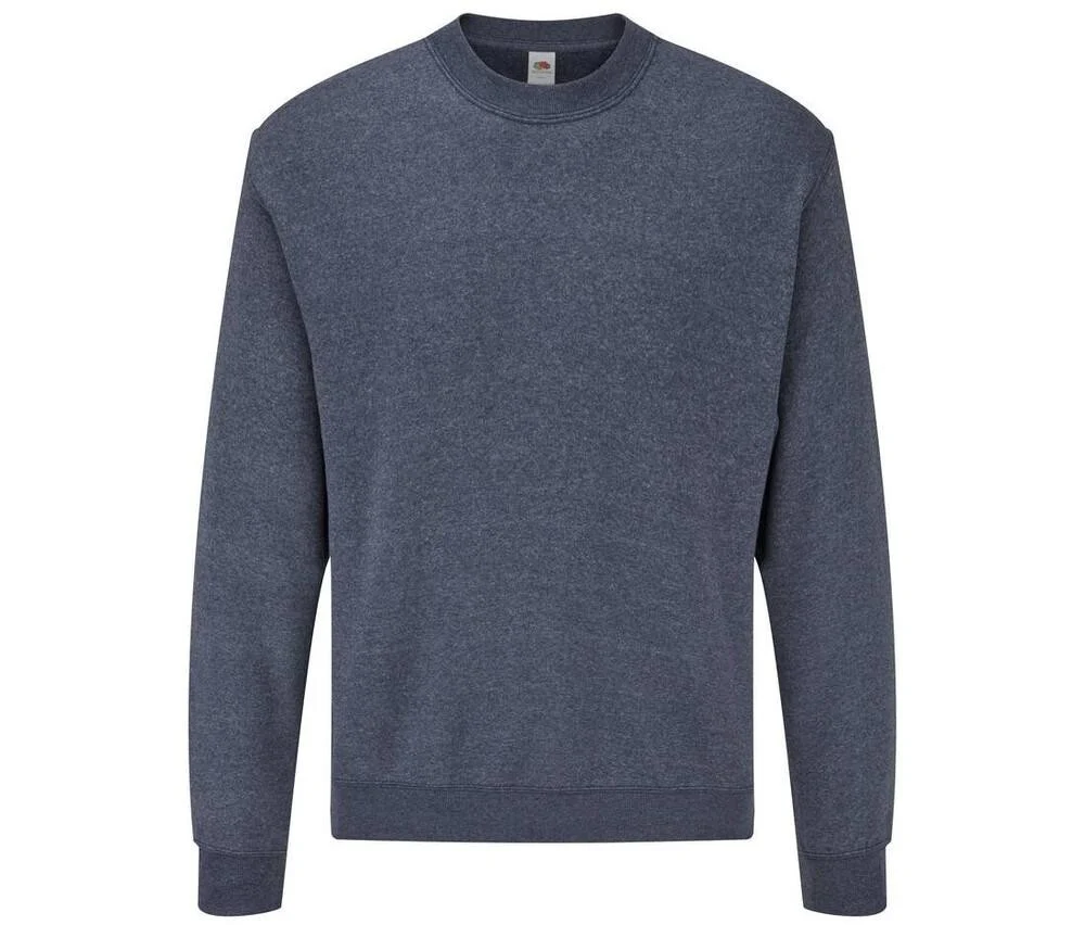 Fruit of the Loom SC250 Set In Sweater – Vintage Heather Navy