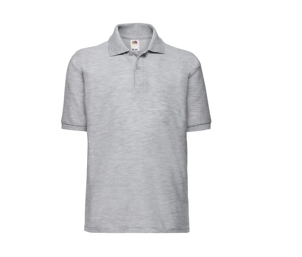 Fruit of the Loom SC3417 Kinderpolo – Heather Grey