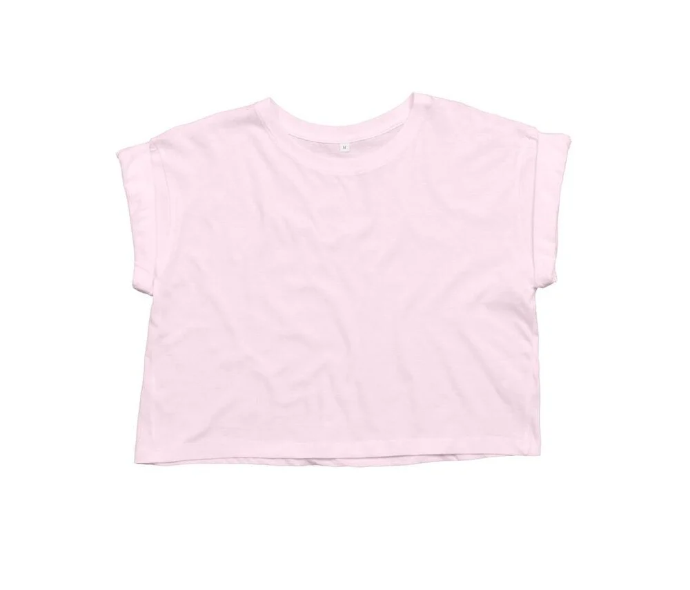 Mantis MT096 Biologisch Cropped T-shirt Dames – Zacht Roze