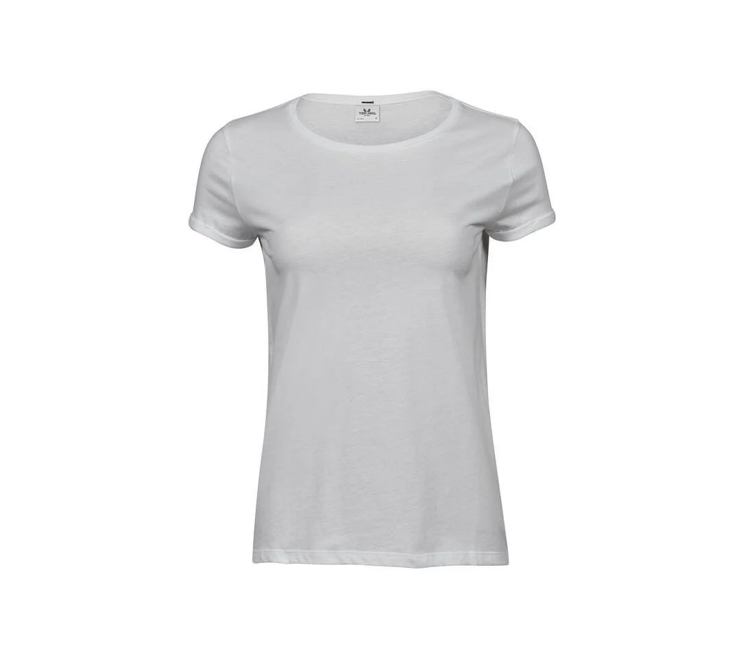 Tee Jays TJ5063 Roll-up Sleeve T-shirt Dames – White