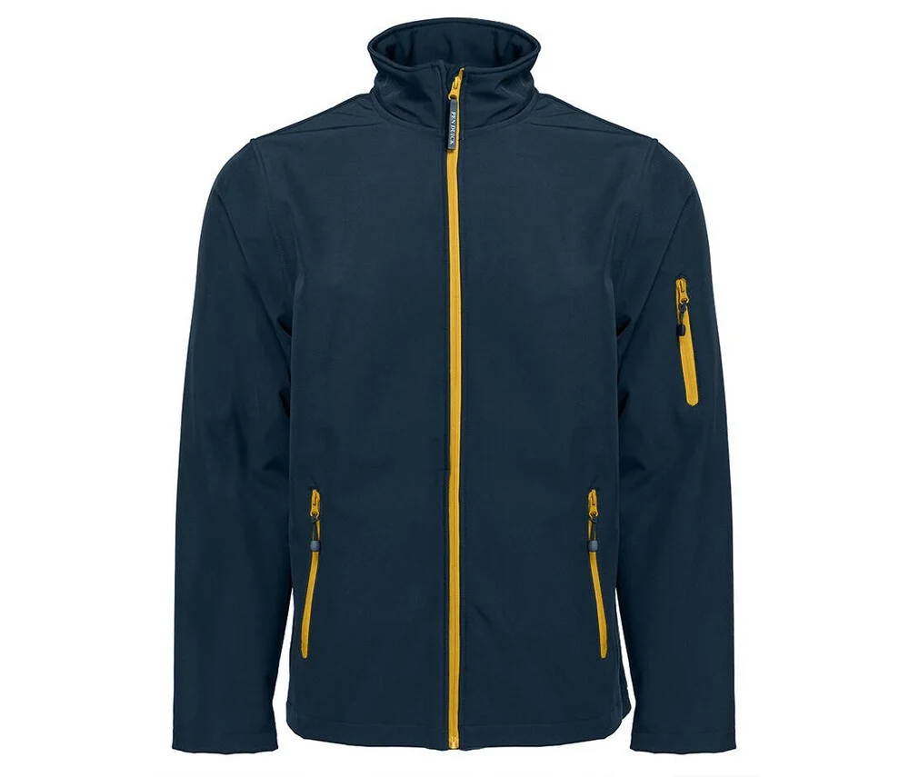 Pen Duick PK768 Atlantic Softshell Jas Heren – Navy / Gold