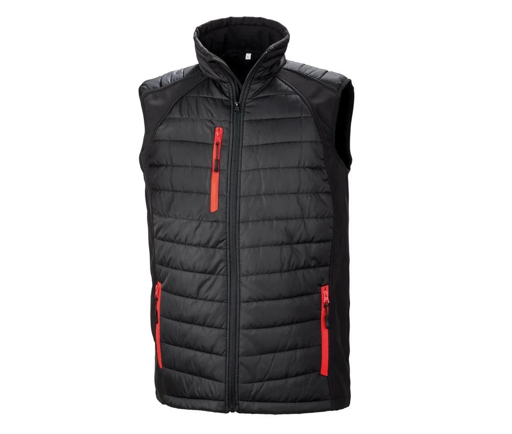 Result RS238 Gewatteerde Bodywarmer – Black / Red