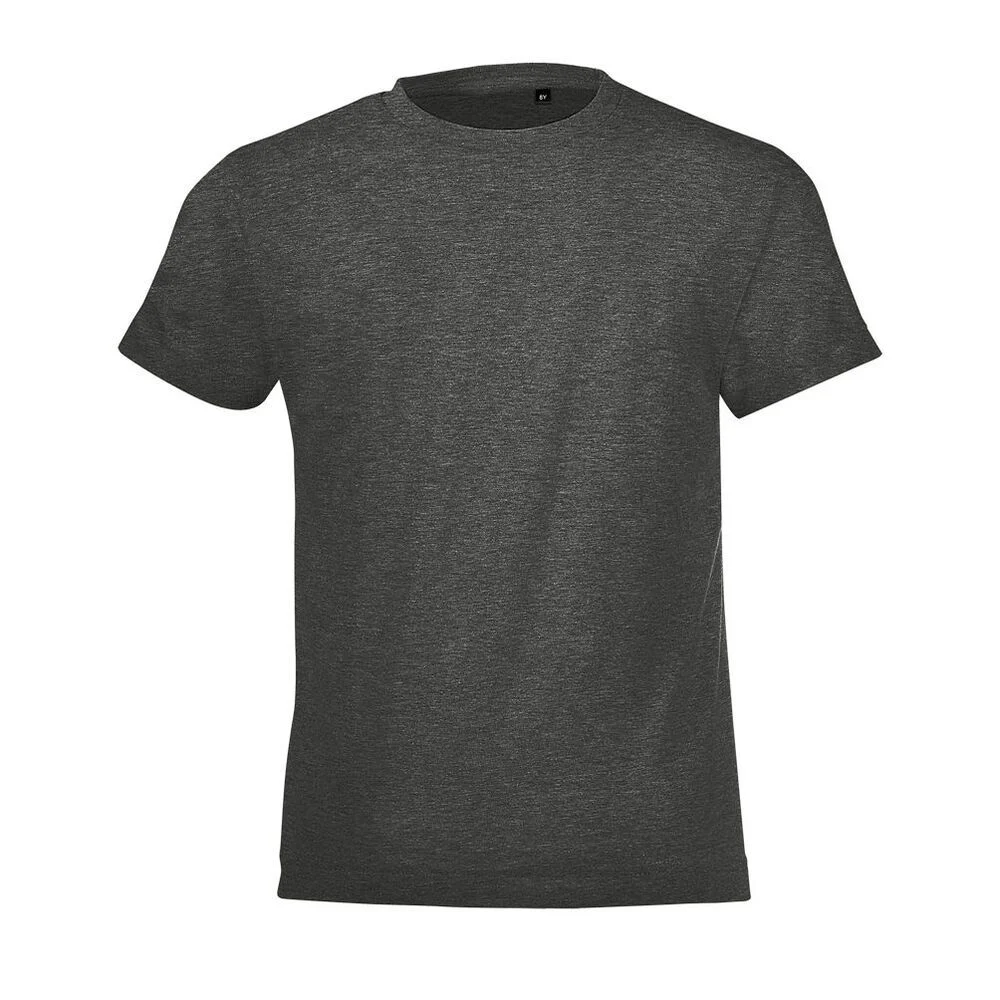SOL'S 01183 Regent T-shirt Kinderen – Houtskool gemêleerd