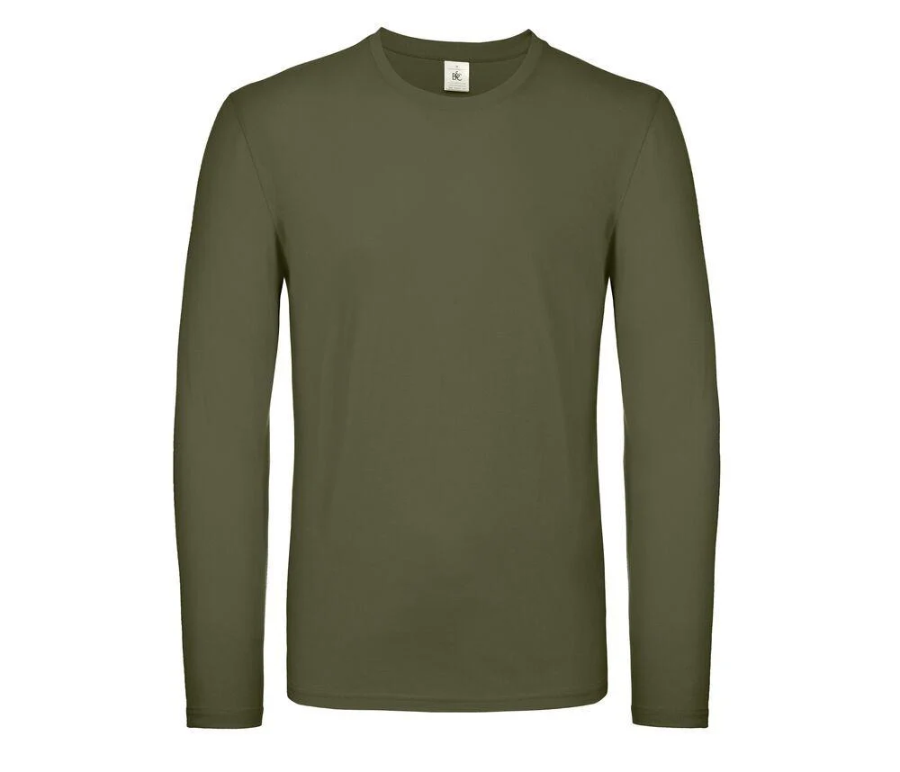 B&C BC05T #E150 T-shirt Lange Mouwen Heren – Urban Khaki