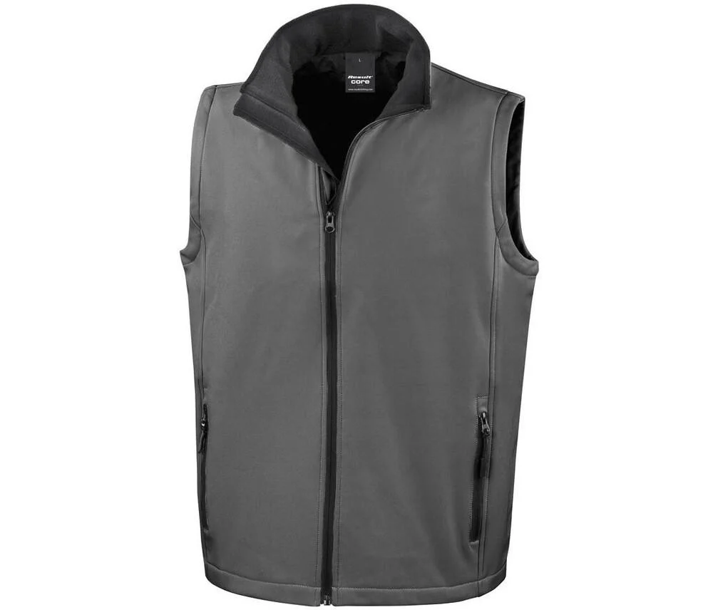 Result RS232 Softshell Bodywarmer Heren – Charcoal/ Black