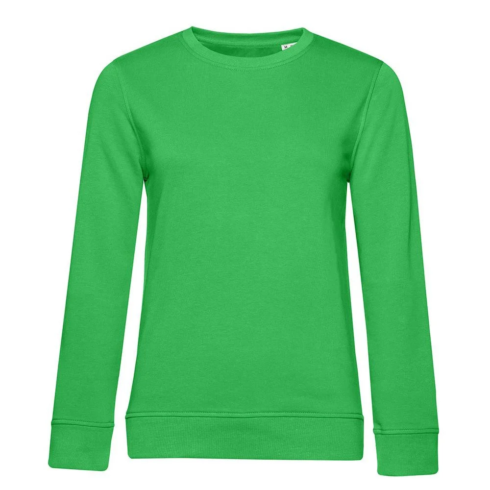 B&C BCW32B Biologische Sweater Dames – Apple Green