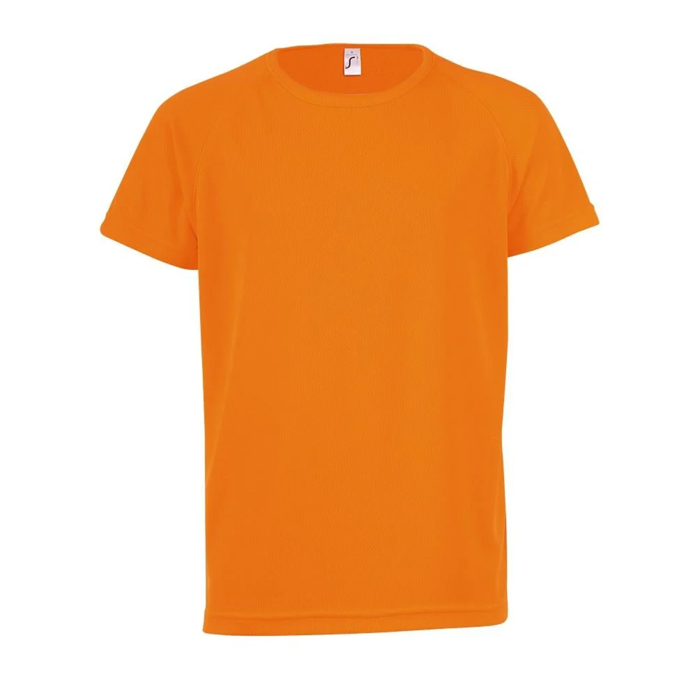 SOL'S 01166 Sport Raglan T-shirt Kinderen – Oranje fluo