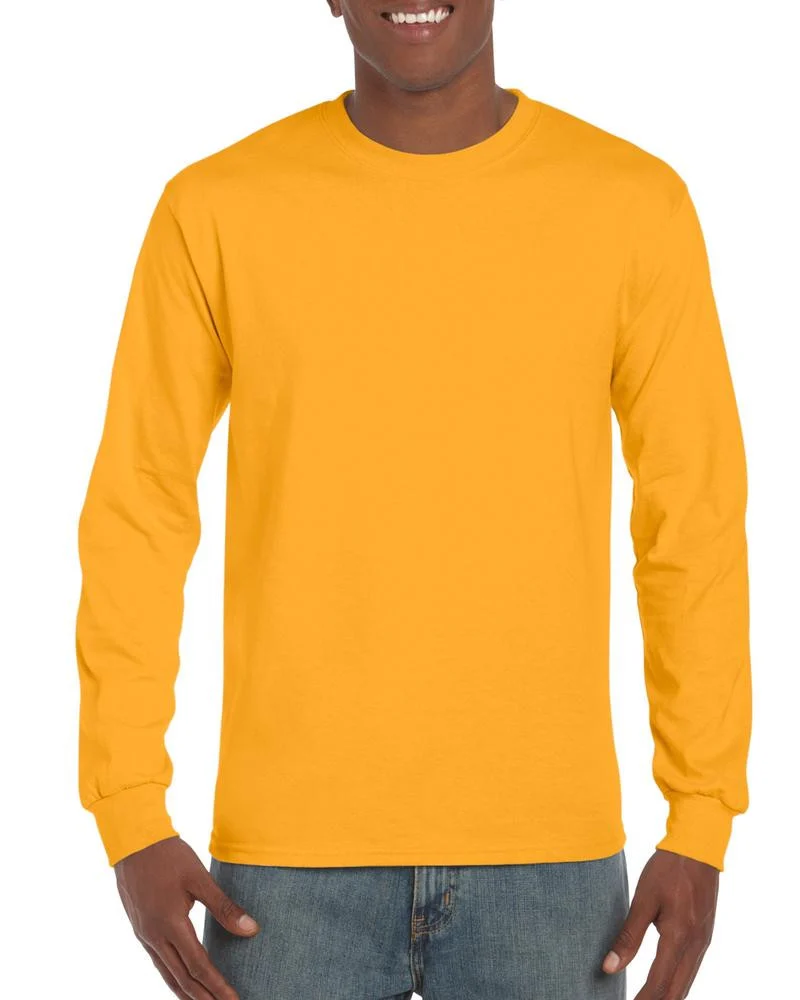 Gildan GN186 Ultra Cotton T-shirt Lange Mouwen – Gold
